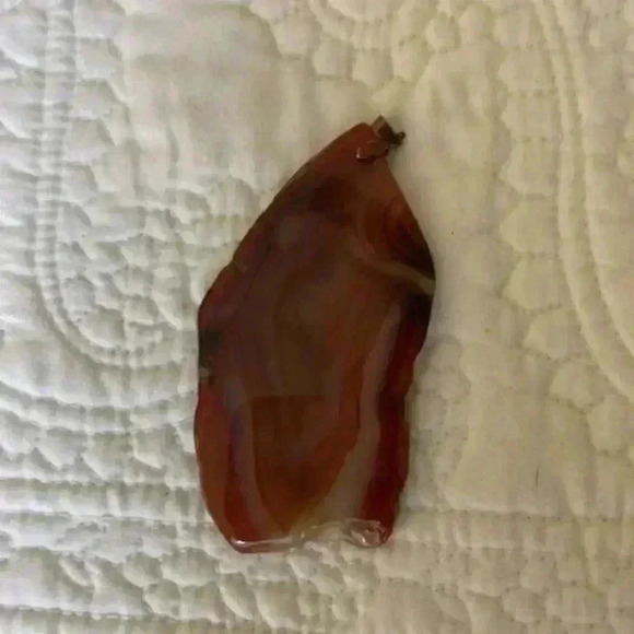 Vintage Brown Agate Pendant - Picture 3 of 8